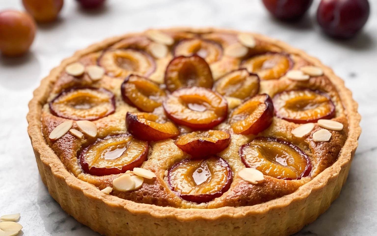 Elsässische Mirabellentarte: Süße Frangipane & Sommer!