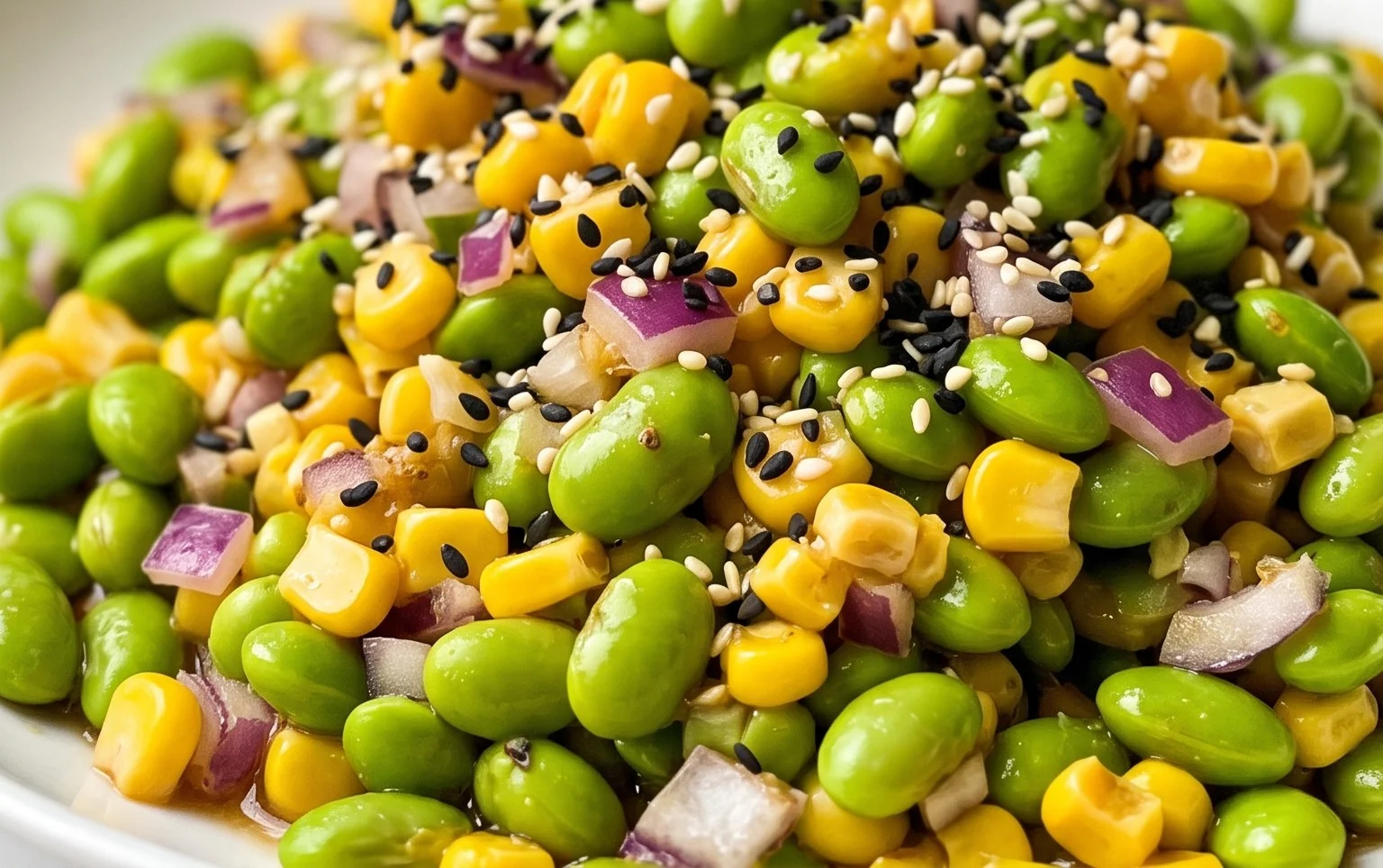 Easy Japanese Edamame Salad