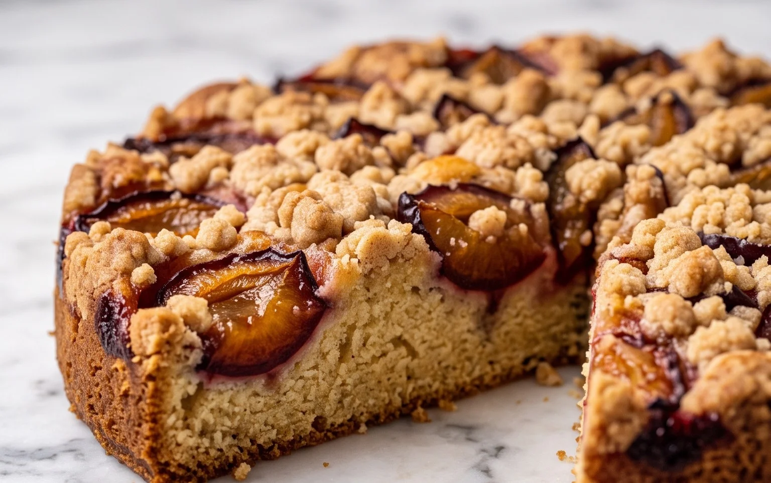 Pflaumenkuchen mit Butter-Zimt-Streuseln: Saftig